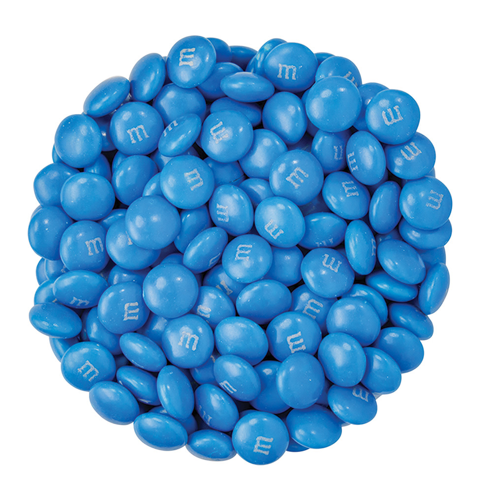 Bulk Light Blue M&M's 10lbs mandms ColorWorks mymms