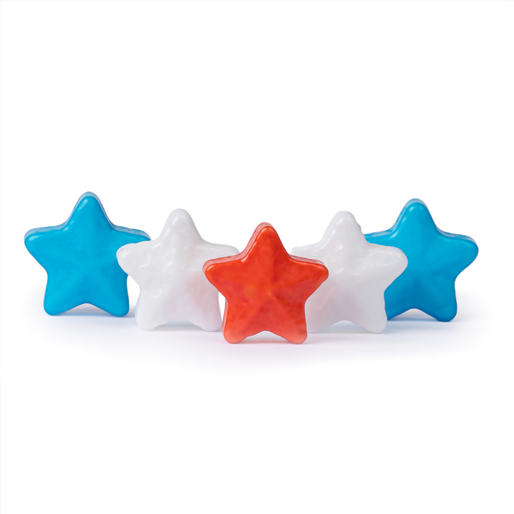 Red, White and Blue Candy Stars – Half Nuts