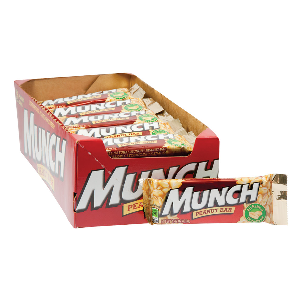 Munch Peanut Gluten Free Candy Bar, Full Size - 1.42 oz