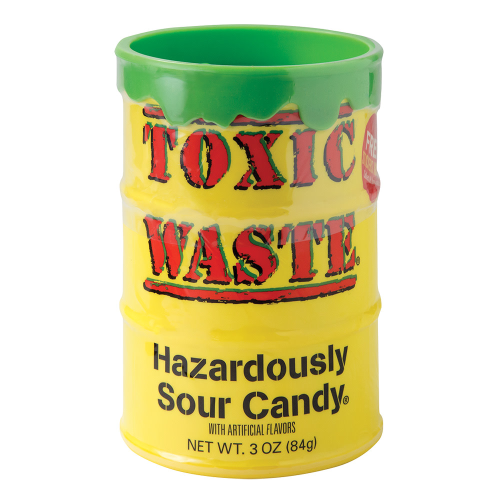 Toxic Waste Sour Candy & Bank