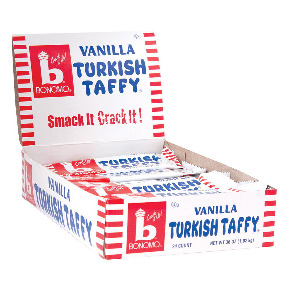 Bonomo Turkish Taffy Vanilla 1.5 Oz Nassau Candy
