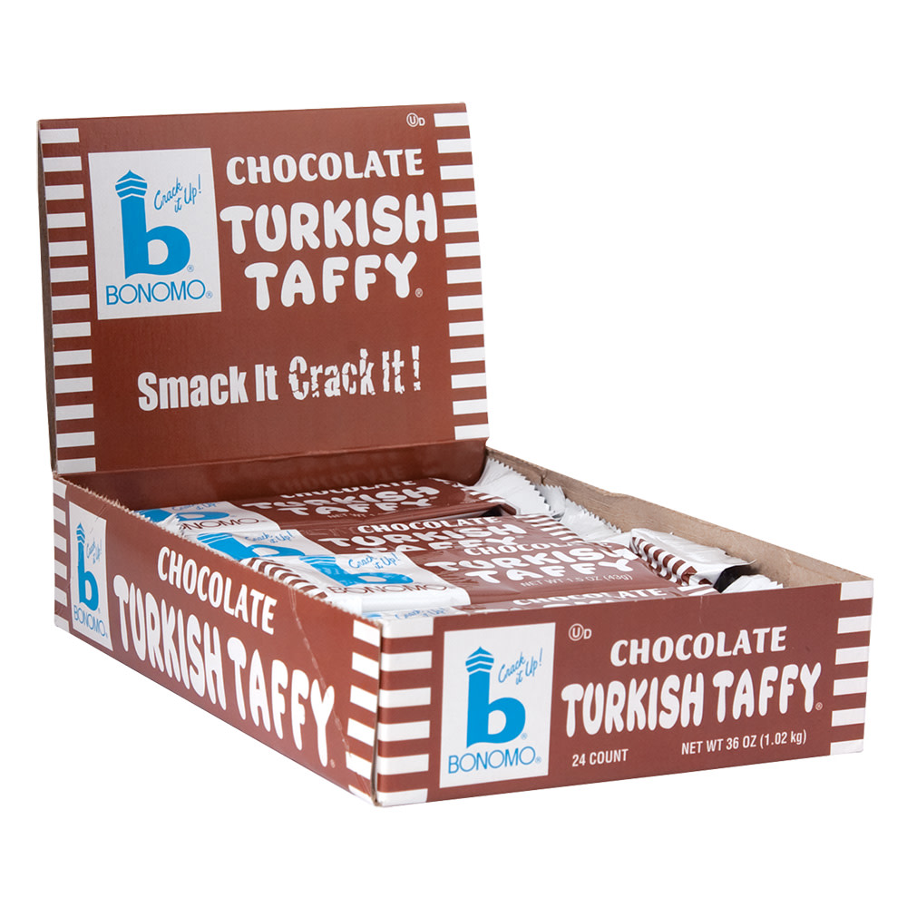 Bonomo Turkish Taffy Chocolate 1.5 Oz Nassau Candy