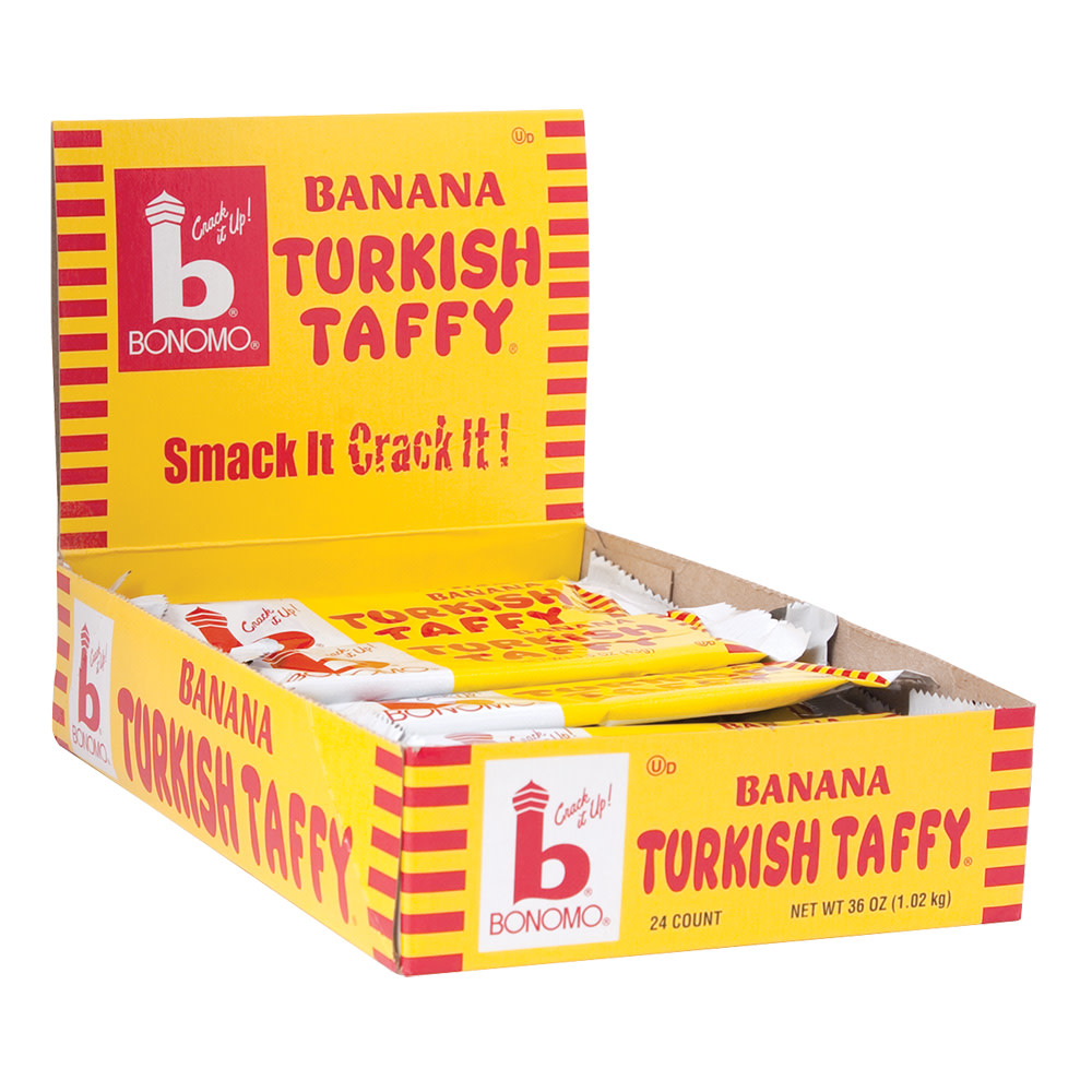 Bonomo Turkish Taffy Banana 1.5 Oz Nassau Candy