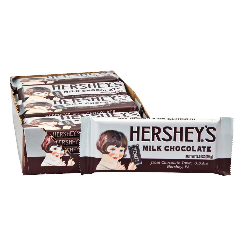 Hershey's Nostalgic Milk Chocolate 3.5 oz Bar Nassau Candy