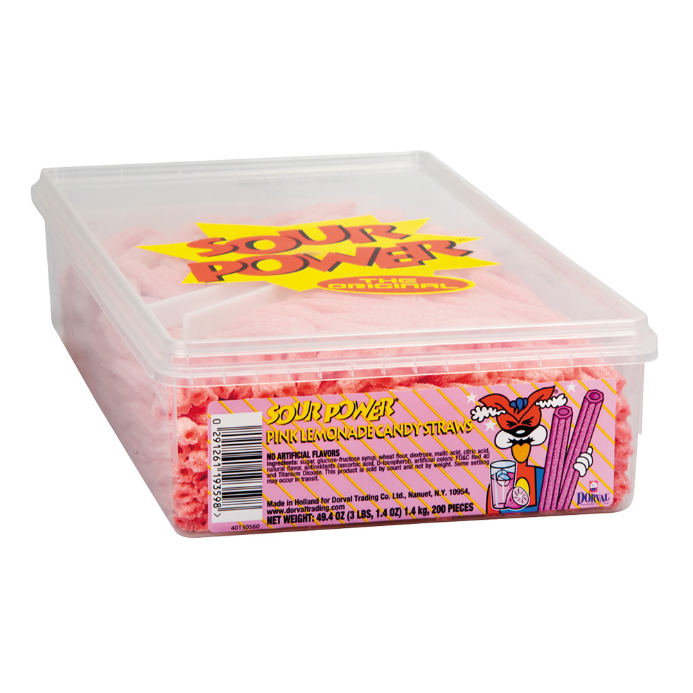 Sour Power Straws Pink Lemonade - 1.75oz