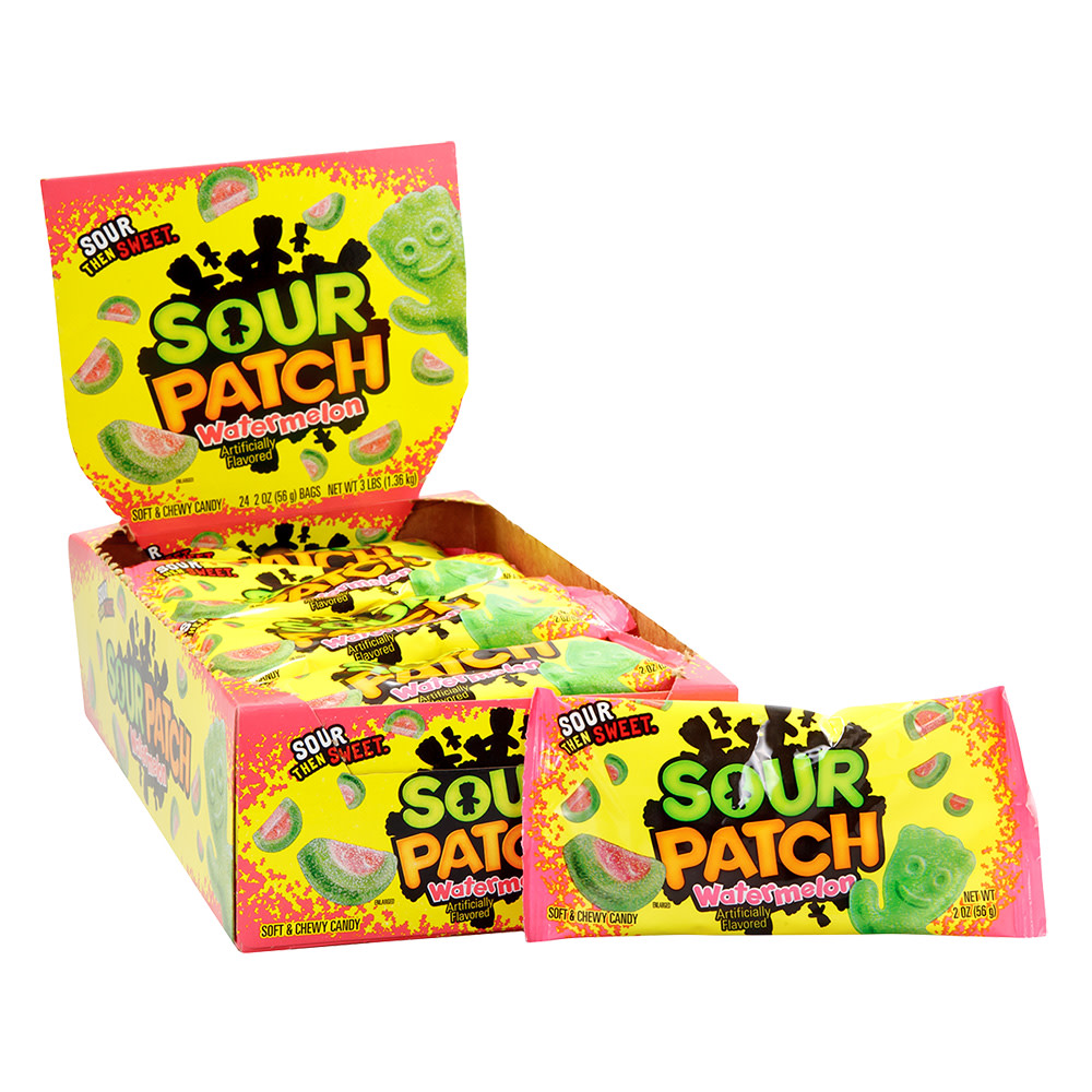 Sour Patch Green Rind Watermelon 2 Oz Nassau Candy