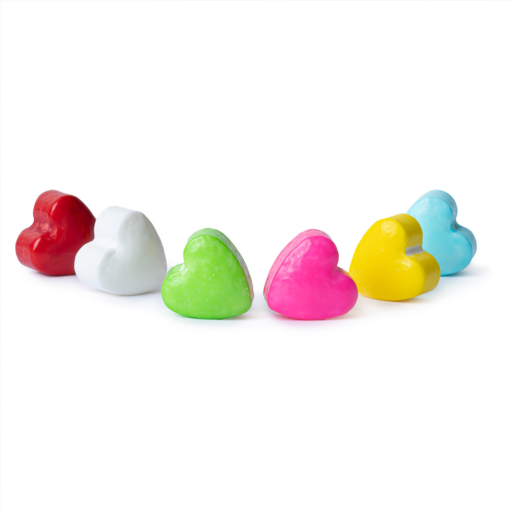 Clever Candy Dextrose Rainbow Hearts Nassau Candy