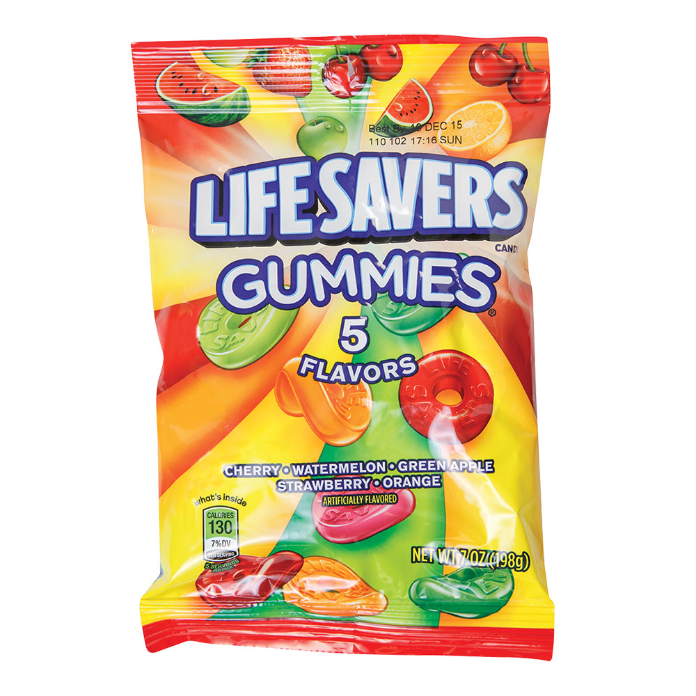 新色追加して再販 Pack Five Gummies Pouches Of 42 Flavor Ounce Lifesavers 15 洋菓子