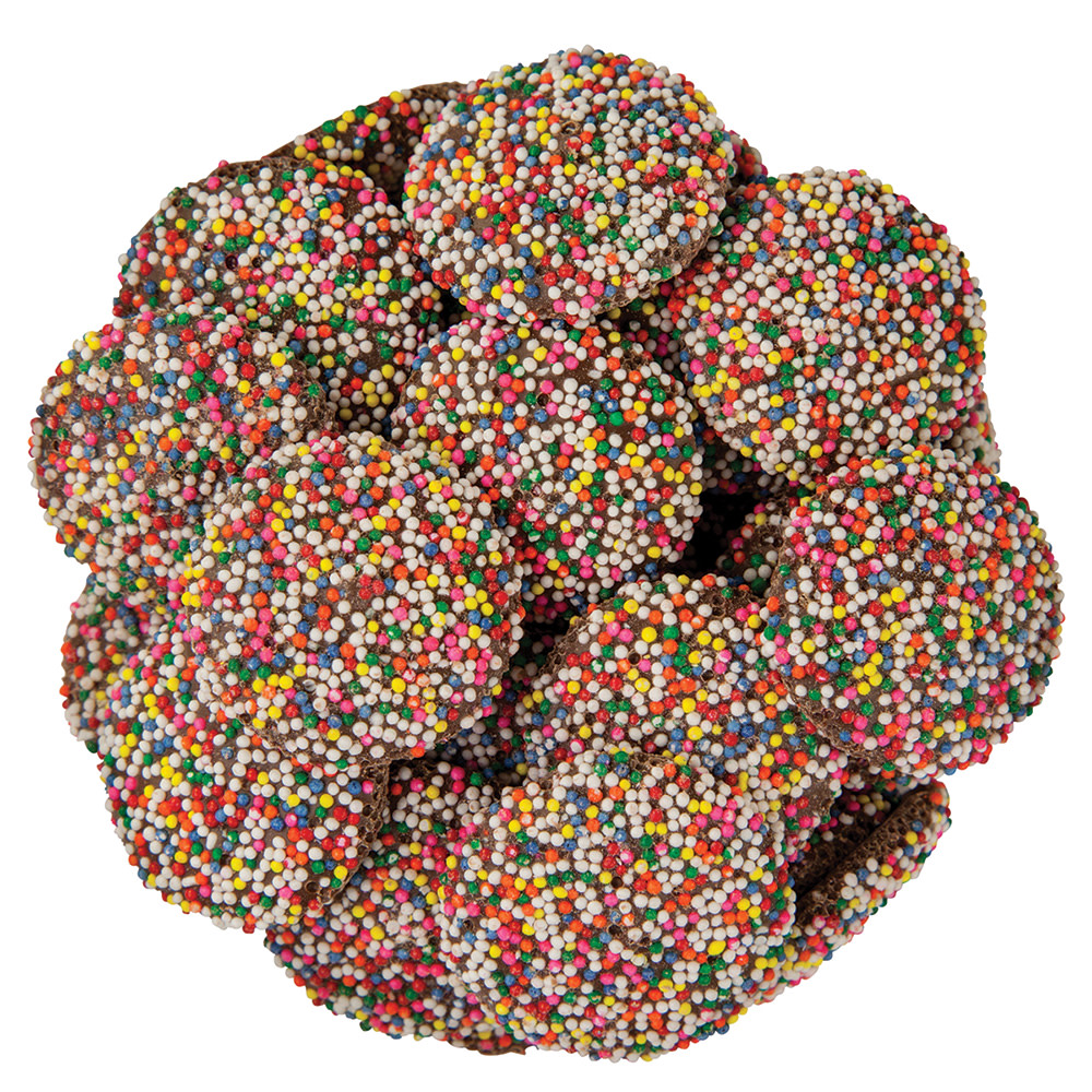 Guittard Milk Chocolate Nonpareils With Rainbow Seeds Nassau Candy