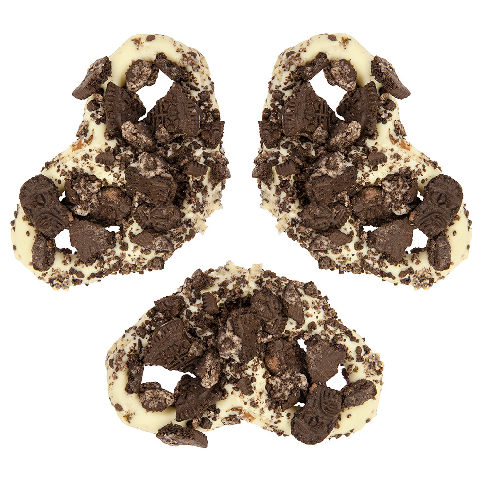 Giambri's Cookies And Cream White Chocolate Covered Pretzel Nassau Candy