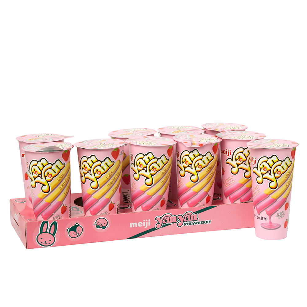 Meiji® Yan-Yan Double Créme (Chocolate/Strawberry), 2 oz.