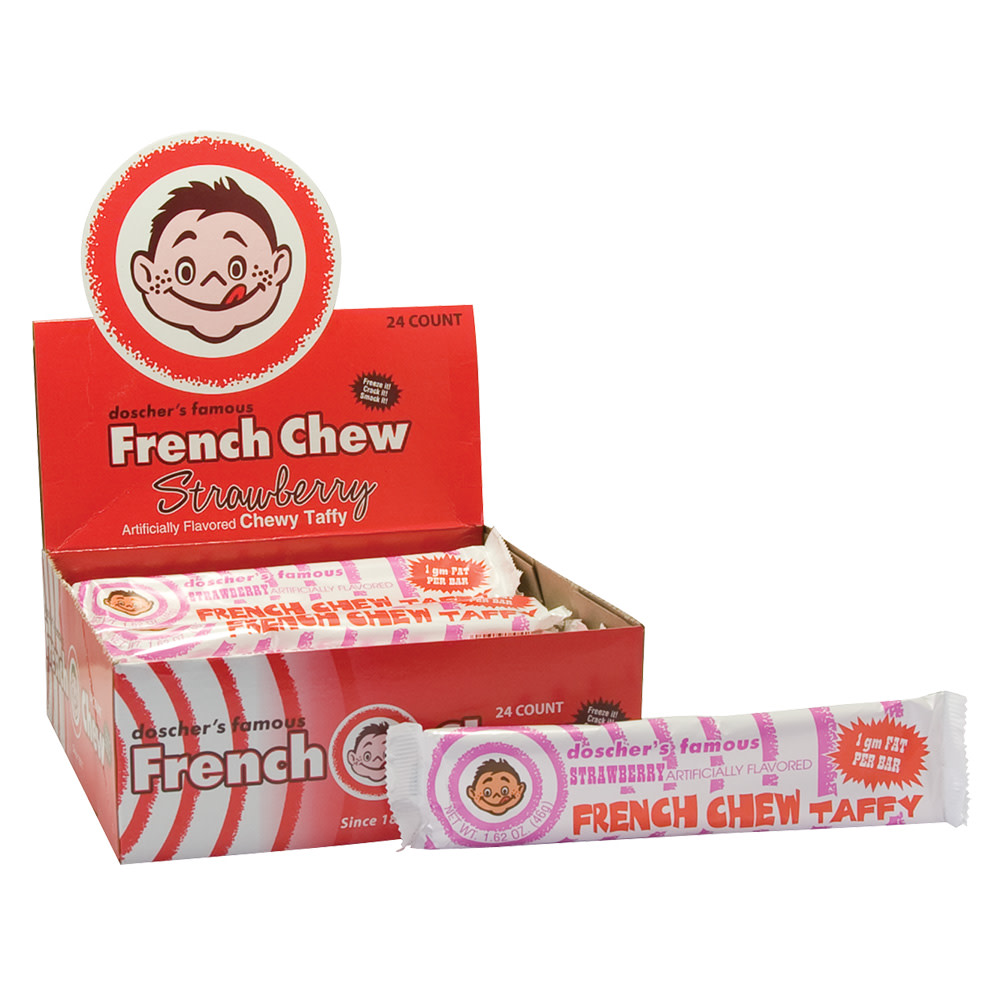 Doscher's Strawberry French Chew Taffy 1.62oz Nassau Candy