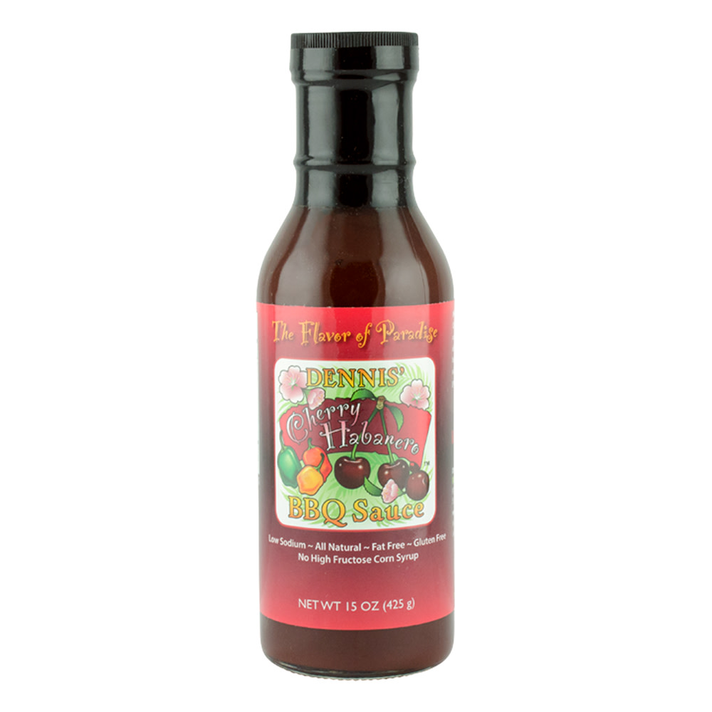 DENNIS' CHERRY HABANERO BBQ SAUCE 15 OZ BOTTLE *FL DC ONLY*