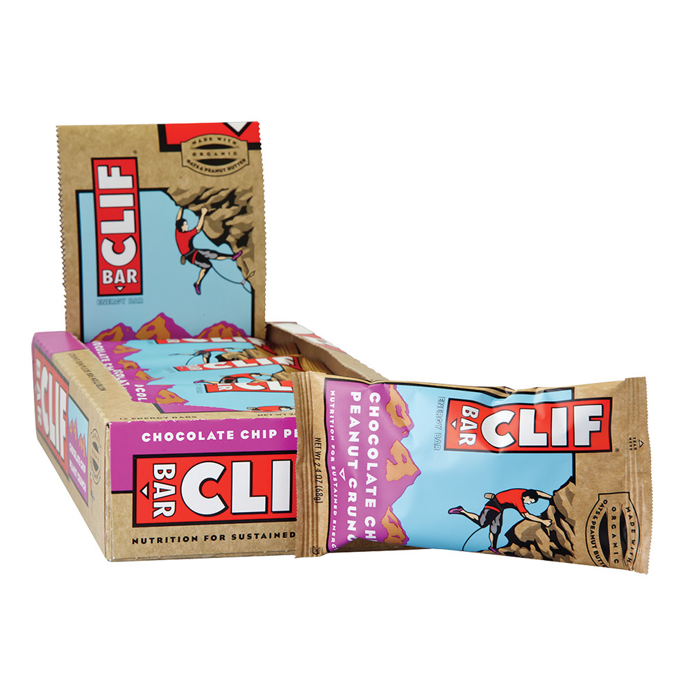 CLIF BAR CHOCOLATE CHIP PEANUT CRUNCH 2.4 OZ BAR