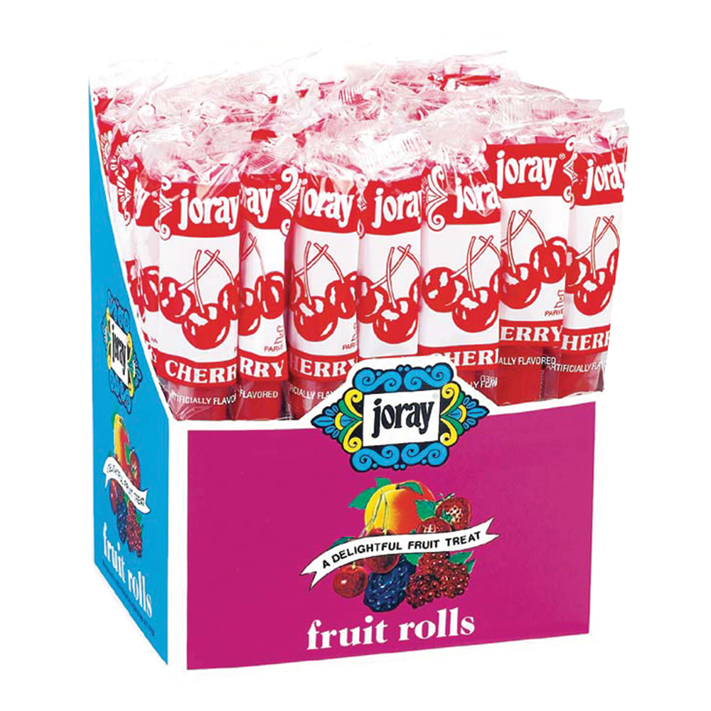 Joray Cherry Fruit Rolls 0.75 Oz Nassau Candy