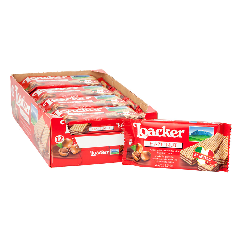 Loacker Hazelnut Classic Wafers 1.59 oz Nassau Candy