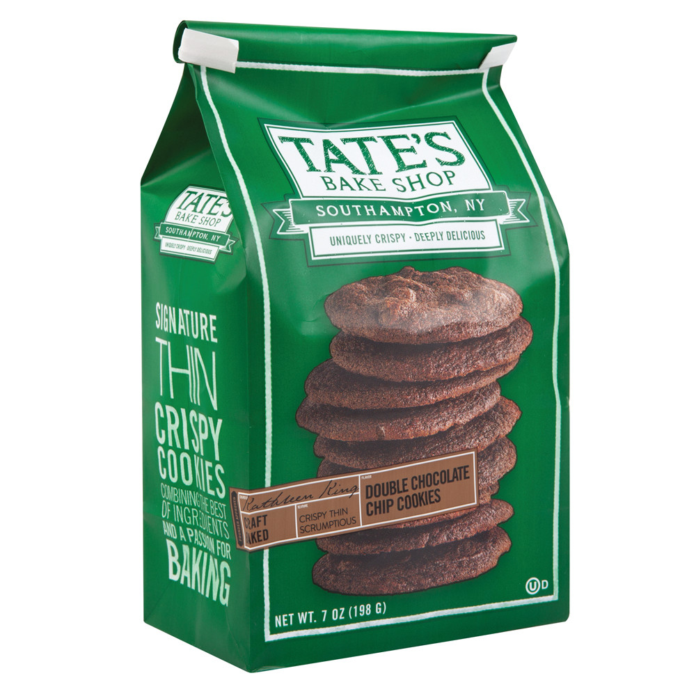 TATE'S DOUBLE CHOCOLATE CHIP COOKIES 7 OZ BAG