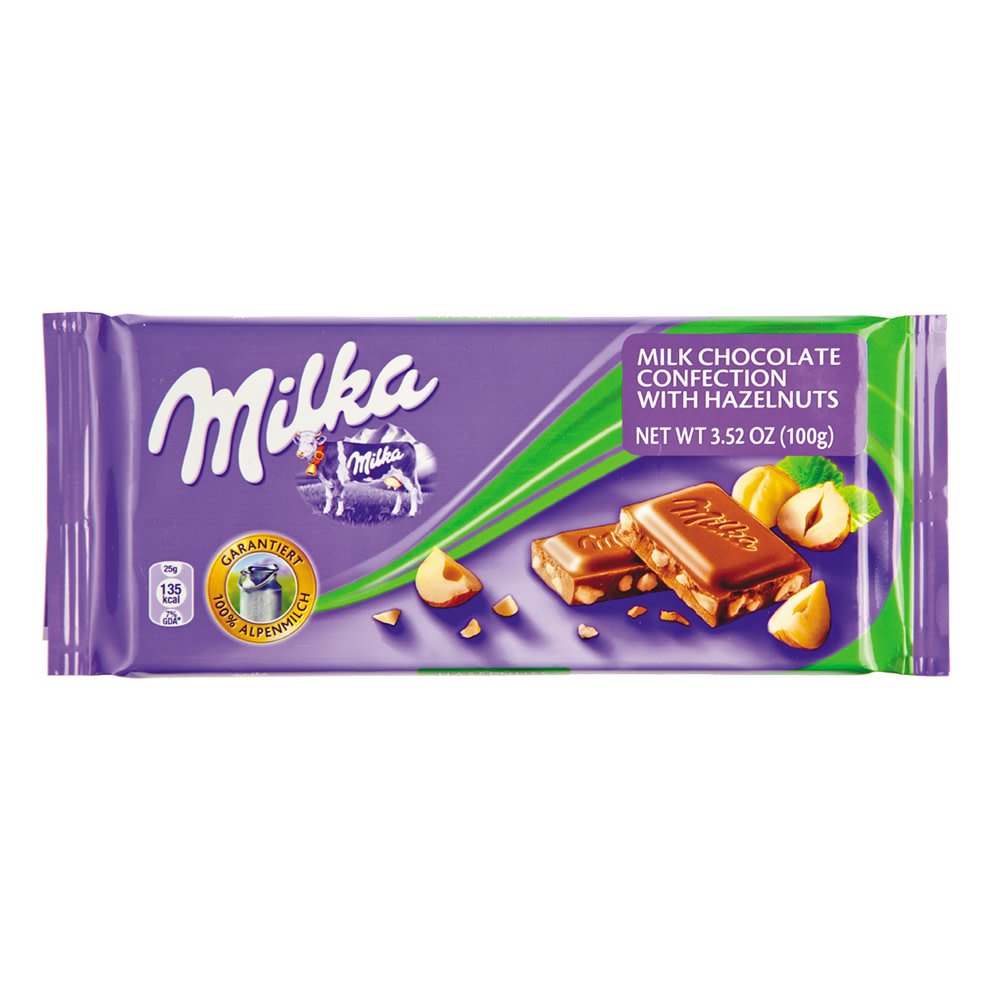 Milka with Hazelnuts / Haselnuss Chocolate 100g (Milka) – MezeHub