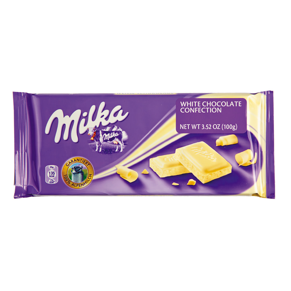 Milka White Chocolate Bar 3 5 Oz Nassau Candy Milka White Chocolate Bar 3 5 Oz Nassau Candy