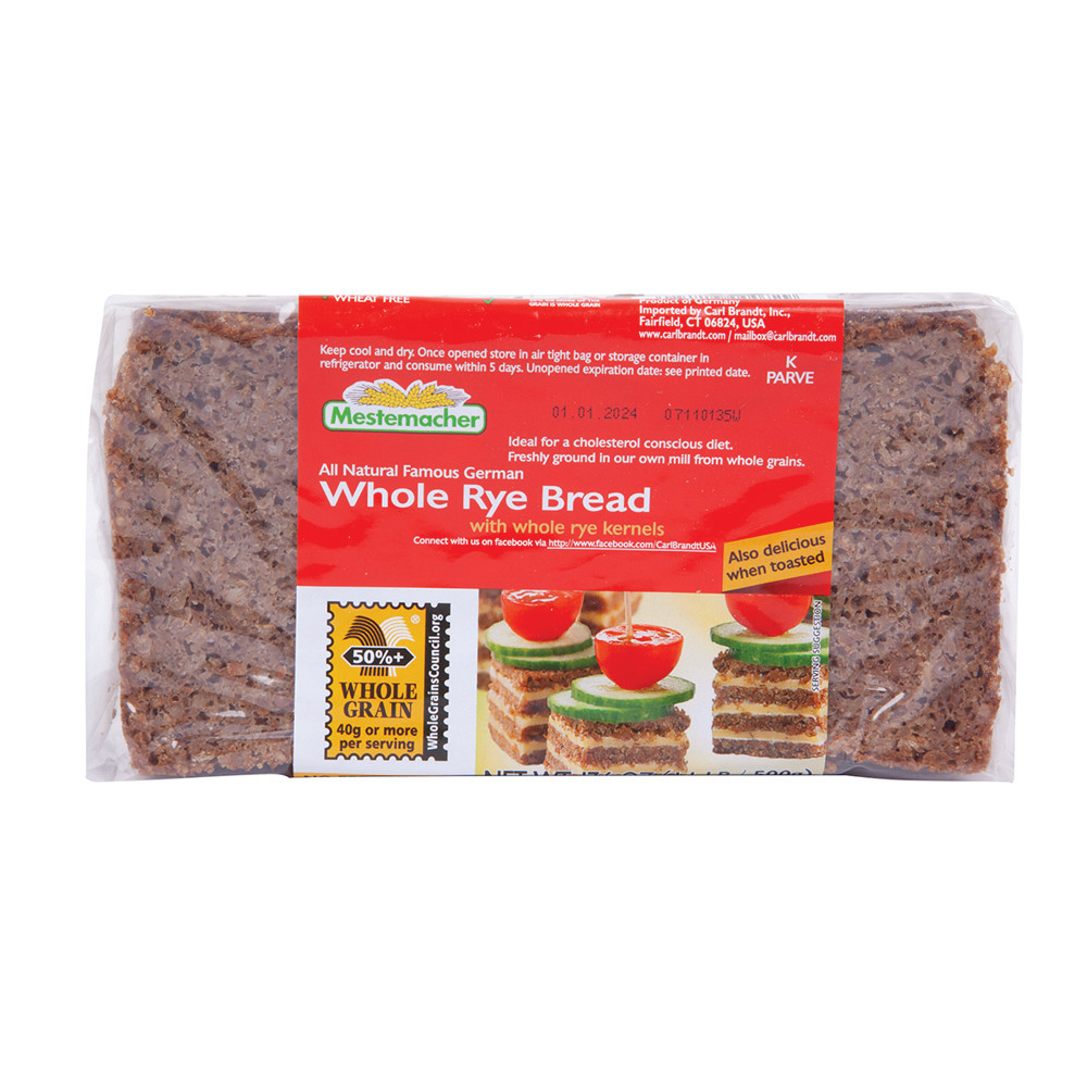 MESTEMACHER WHOLE RYE BREAD 17.6 OZ