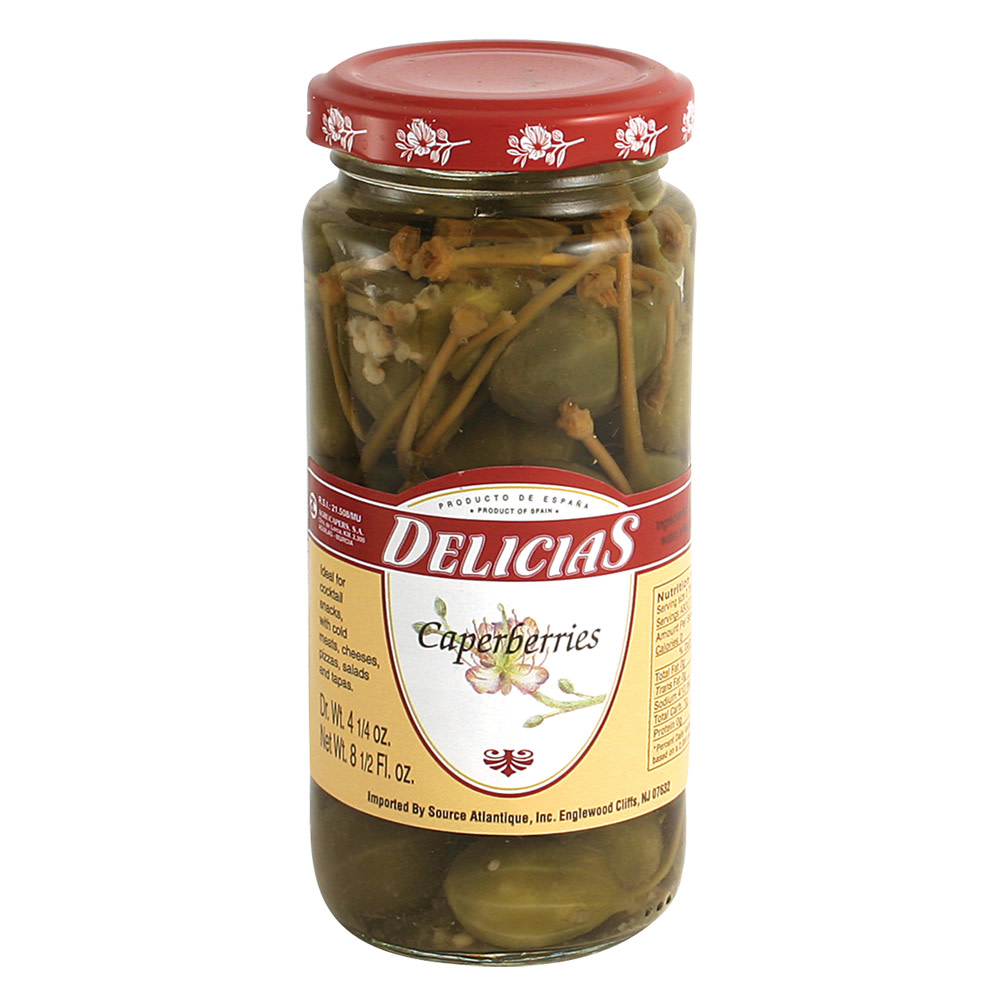 Delicias Caperberries 8.5 Oz Jar Nassau Candy