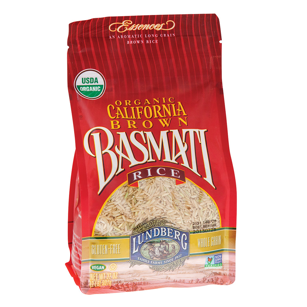 LUNDBERG ORGANIC BROWN BASMATI RICE 32 OZ BAG