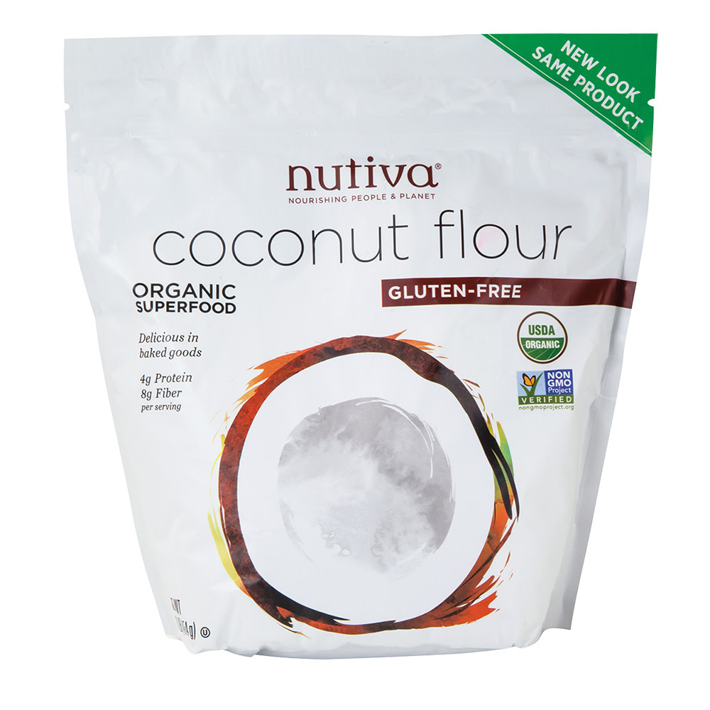 Nutiva Coconut flour 1lb nogmo (692752101601)