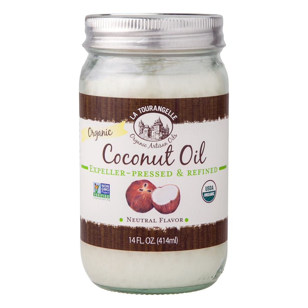 La Tourangelle Organic Unrefined Coconut Oil 14 oz Jar | Nassau Candy
