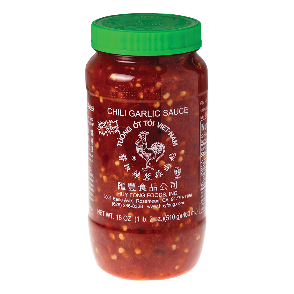 Huy Fong Chili Garlic Sauce 18 Oz Jar Nassau Candy