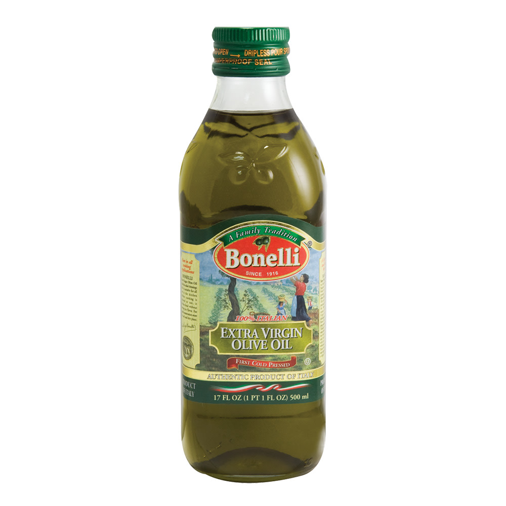 Bonelli Extra Virgin Olive Oil 1/2 Liter 16.9 Oz Bottle Nassau Candy