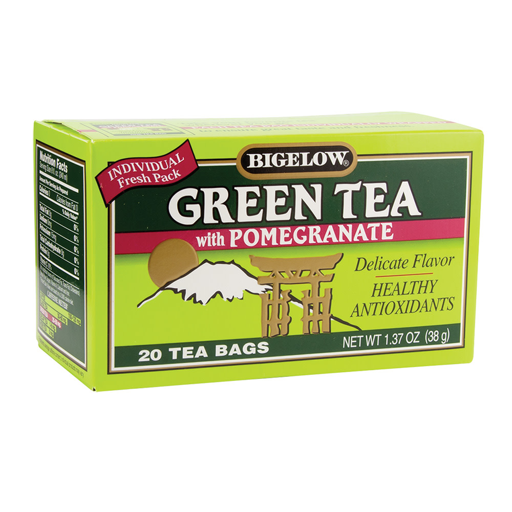 Bigelow Green Tea With Pomegranate 20 Ct Box Nassau Candy