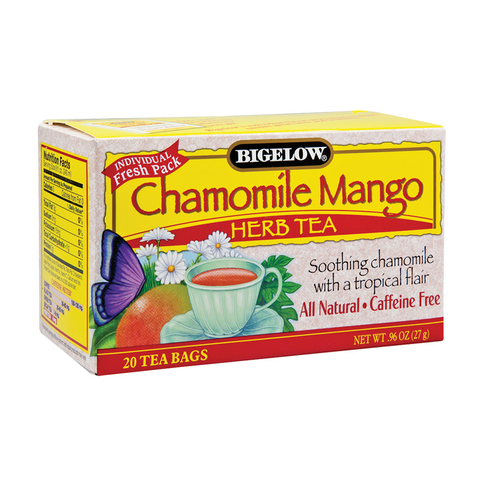Bigelow Chamomile Mano Herb Tea 20 Ct Box Nassau Candy