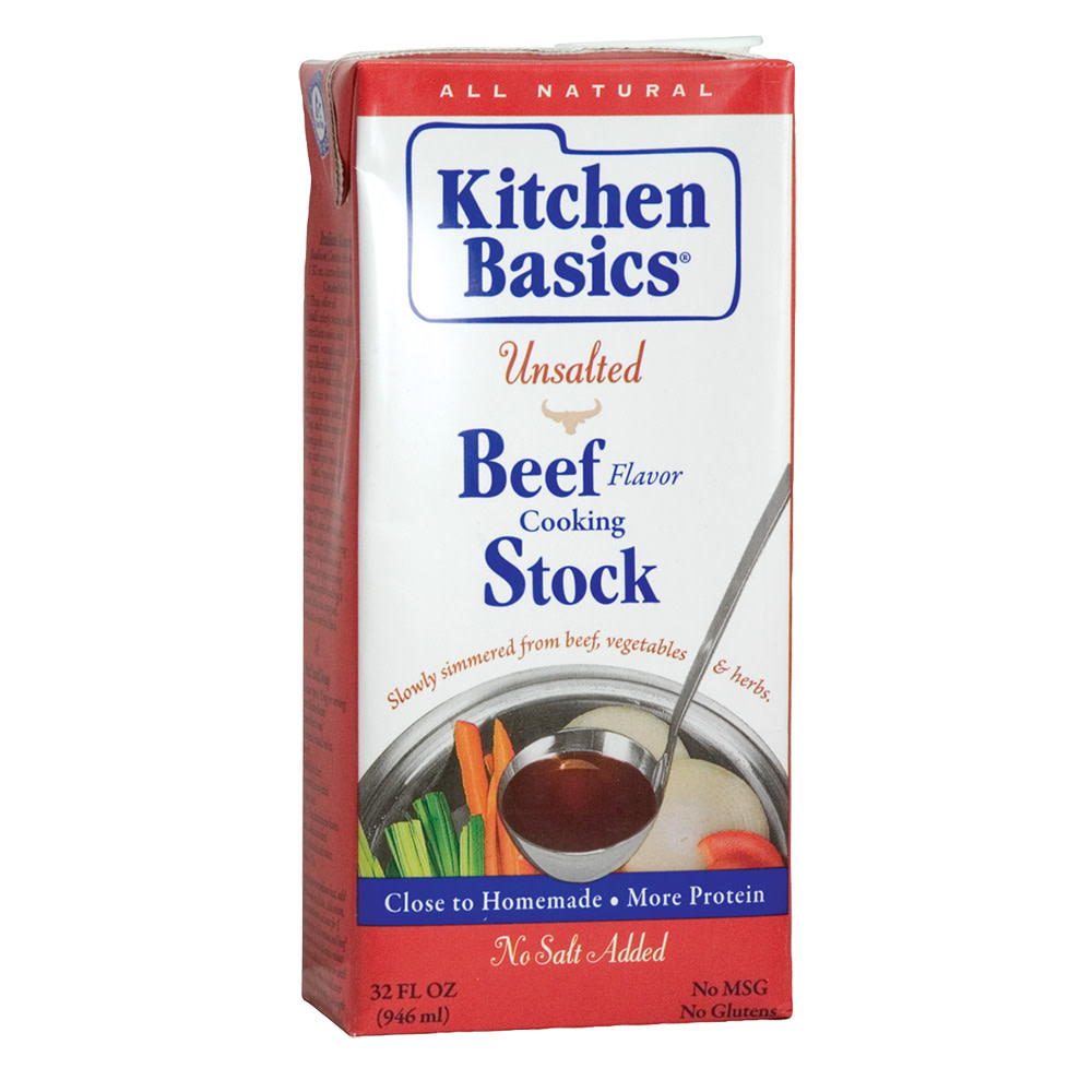 Kitchen Basics Unsalted Beef Stock 32 Oz | Nassau Candy