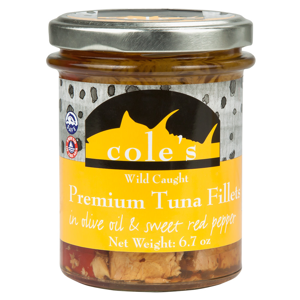 Cole's Wild Tuna Fillets In Olive Oil & Sweet Red Pepper Nassau Candy