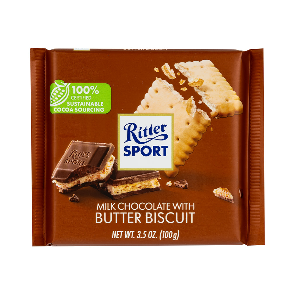 Ritter Sport knusperkeks biscuit * 3.5oz 11ct (050255214608)