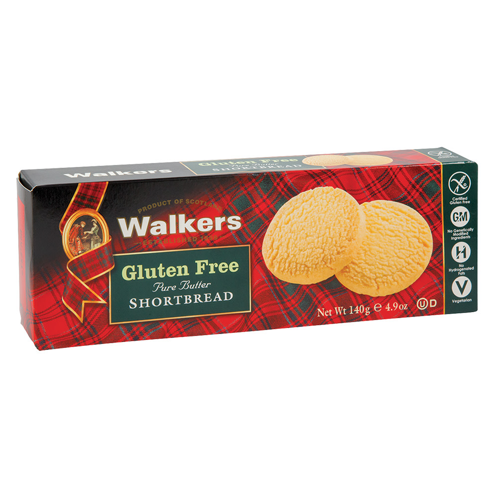 Walkers Gluten Free Shortbread Cookies 4.9 oz Box Nassau Candy