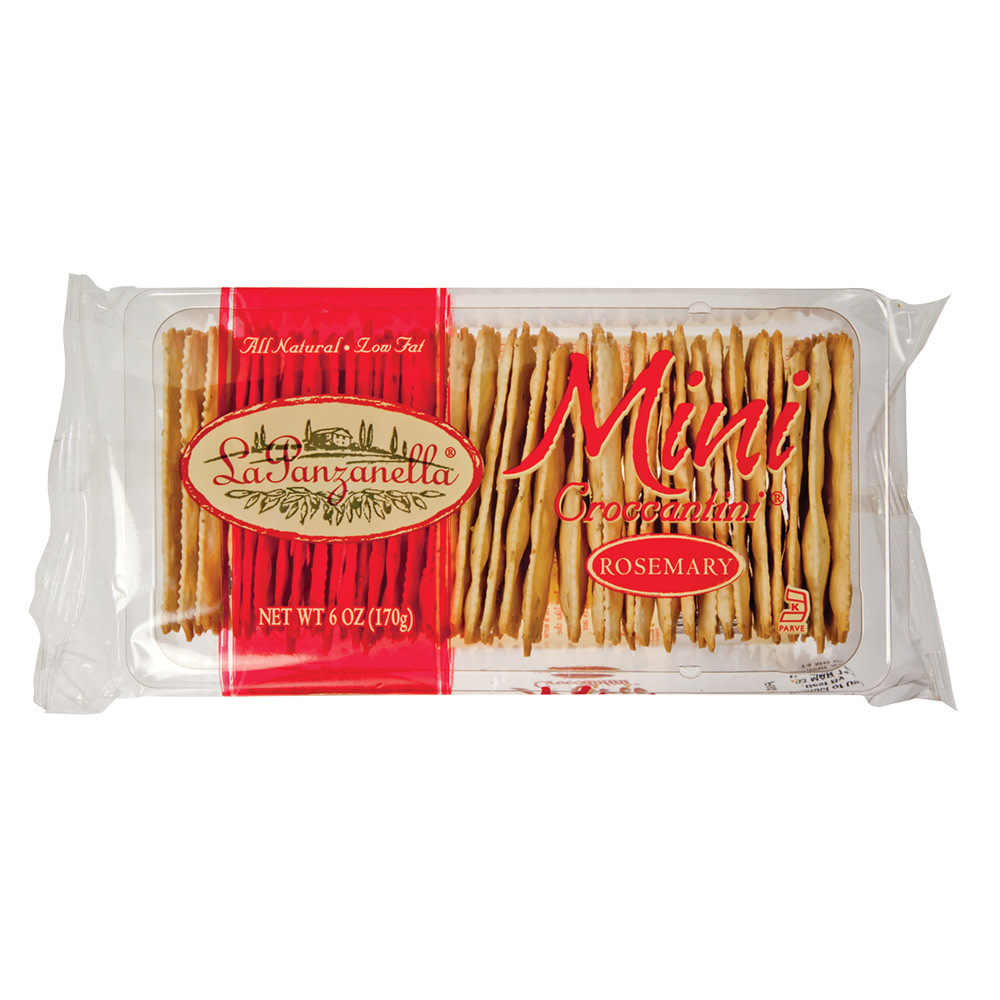 La Panzanella Rosemary Mini Croccantini 6 oz Tray Pack | Nassau Candy