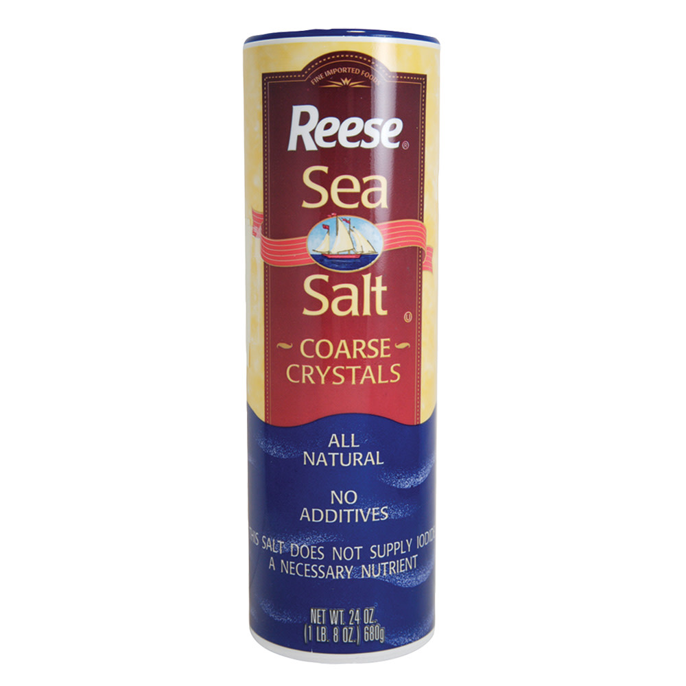 Reese Coarse Crystals Sea Salt 24 oz Nassau Candy