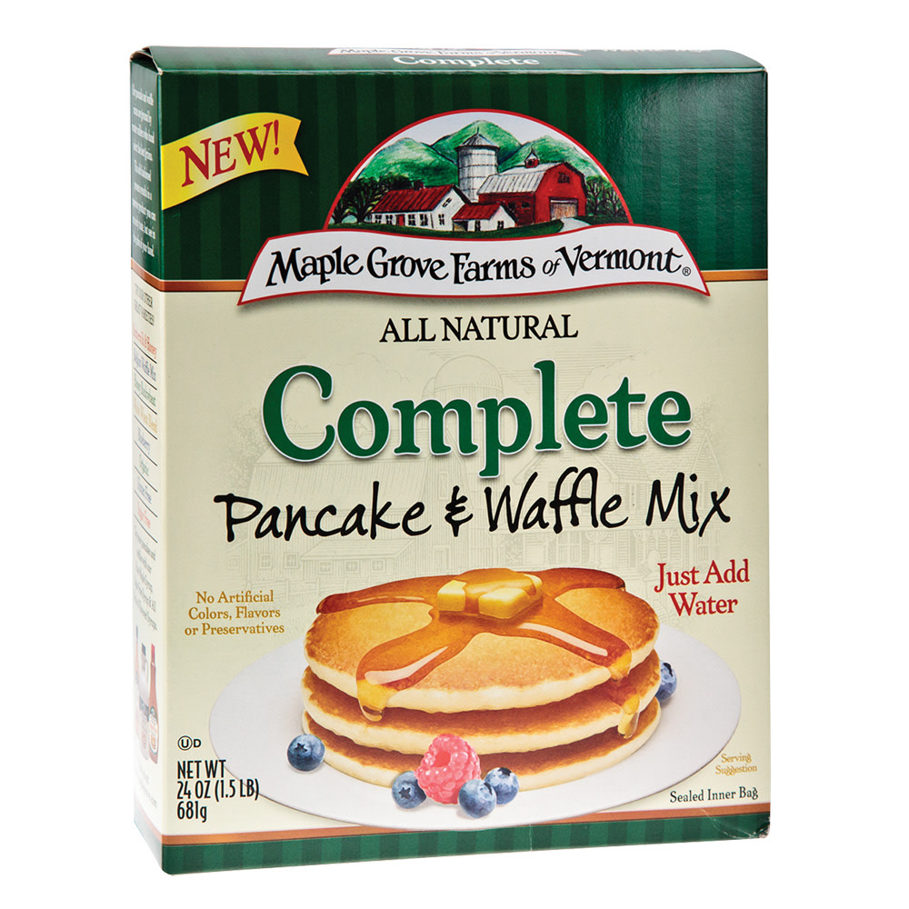 Maple Grove Farms Pancake & Waffle Mix 24 oz Box | Nassau Candy