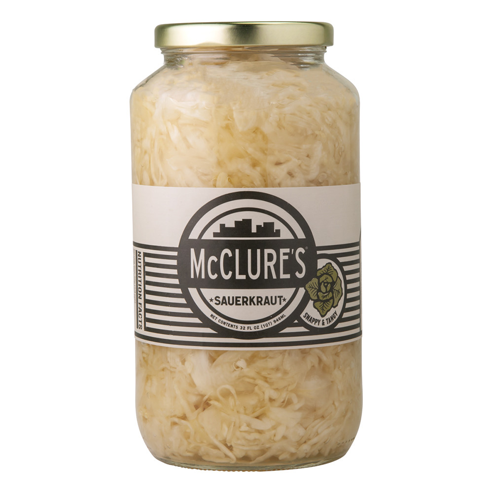 Mcclure's Sauerkraut 32 Oz Jar Nassau Candy