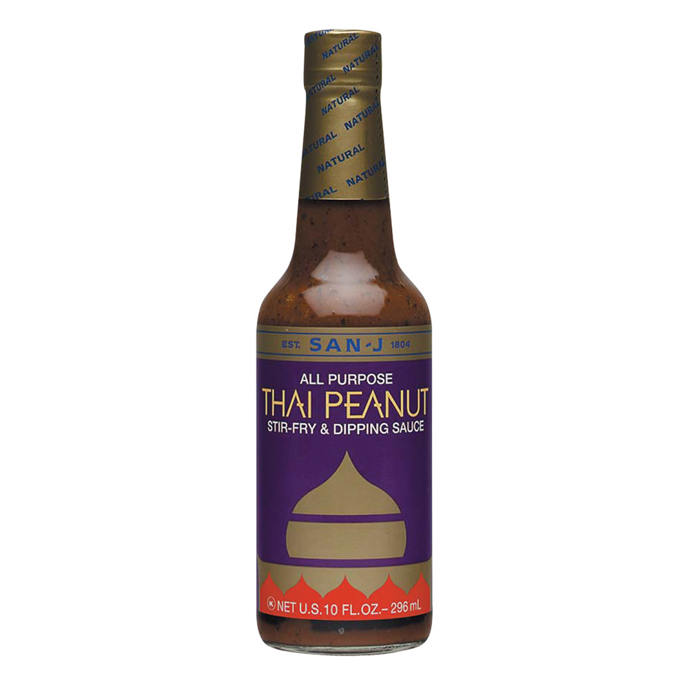 San J Thai Peanut Sauce 10 Oz Bottle Nassau Candy