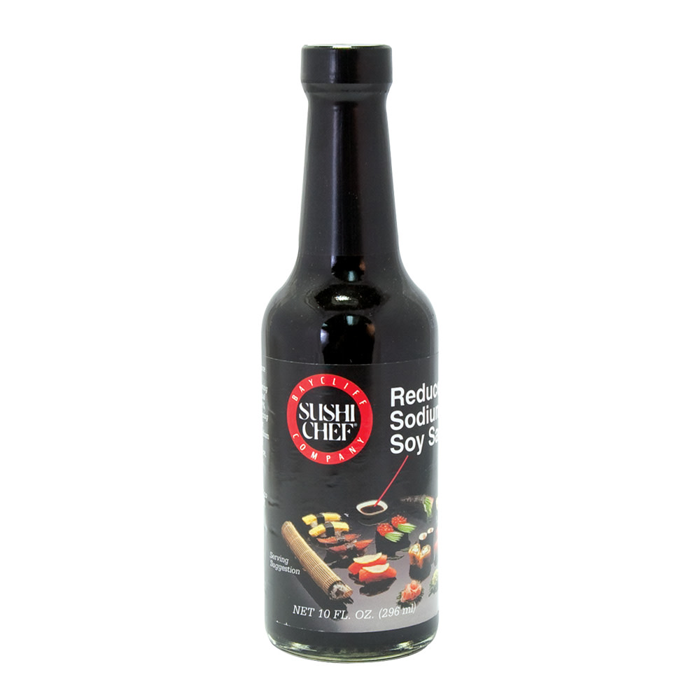 Sushi Chef Reduced Sodium Soy Sauce 10 Oz Bottle | Nassau Candy