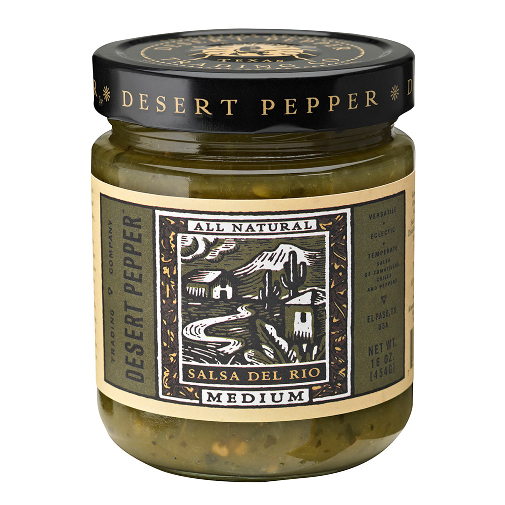 Desert Pepper Medium Salsa Del Rio 16 Oz Jar Nassau Candy