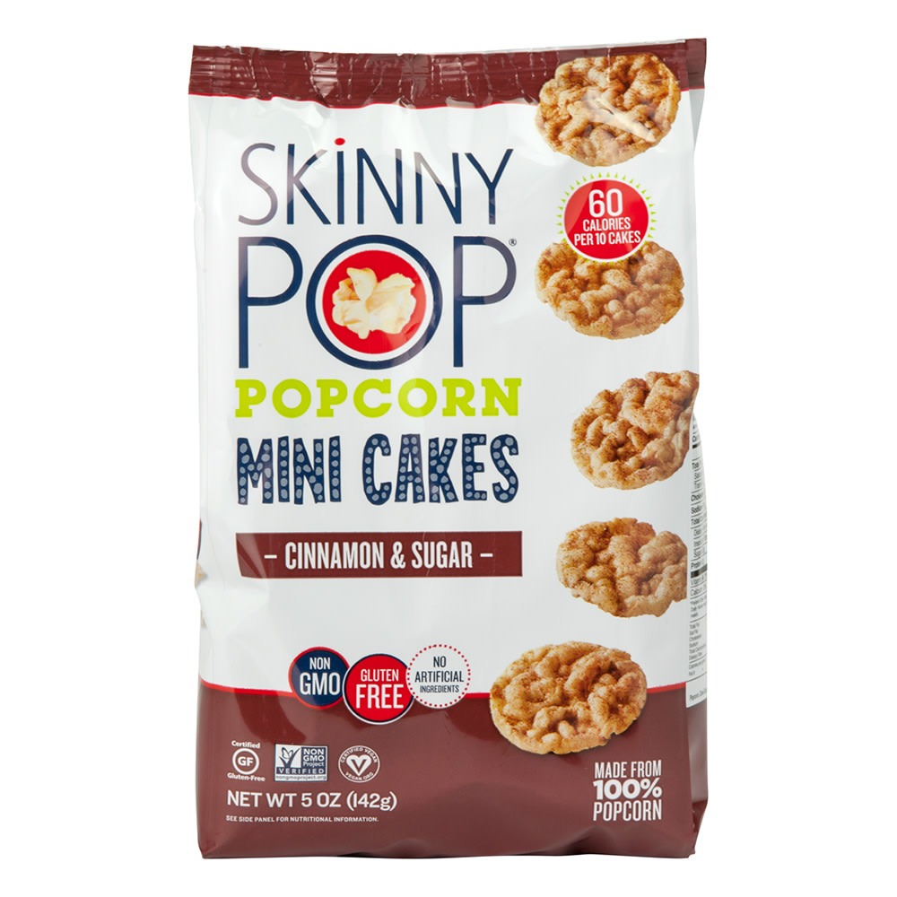 SKINNYPOP CINNAMON AND SUGAR MINI CAKES 5 OZ BAG