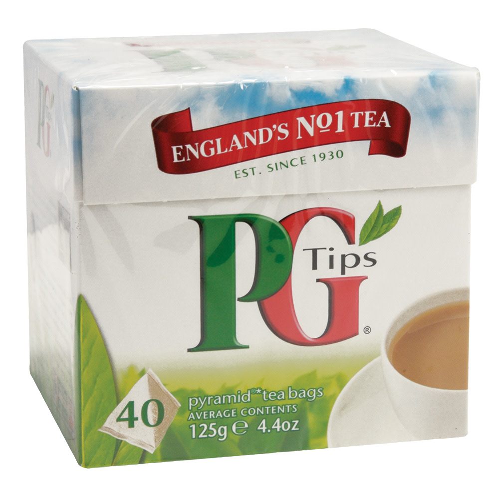 PG tips Pyramid Tea Bags Black Tea - 40 CT