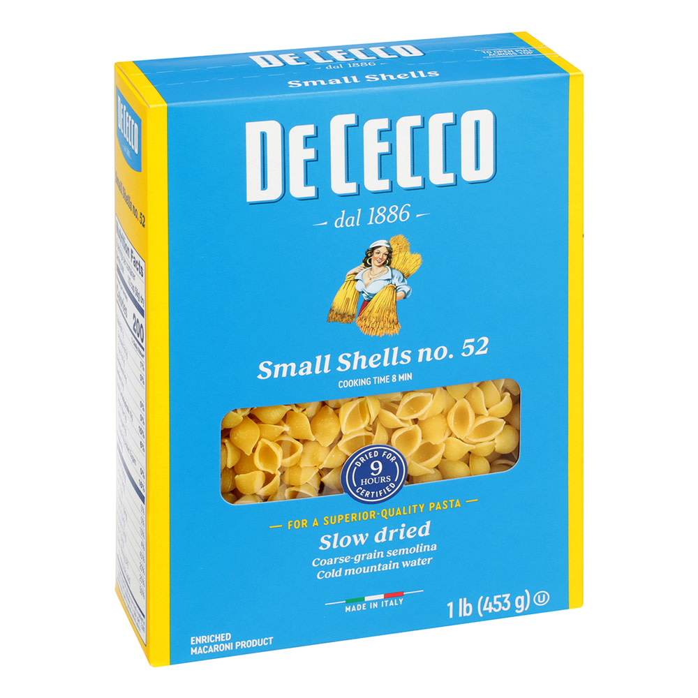 DeCecco - Small Shells n.52 - 1lb - 453gr - BellaItalia Food Store