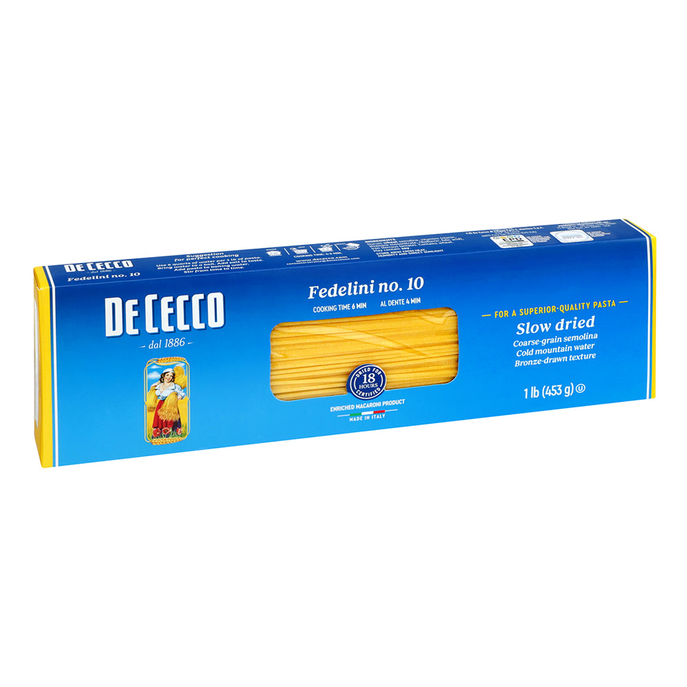 De Cecco Fedelini Pasta 16 Oz Box # 10