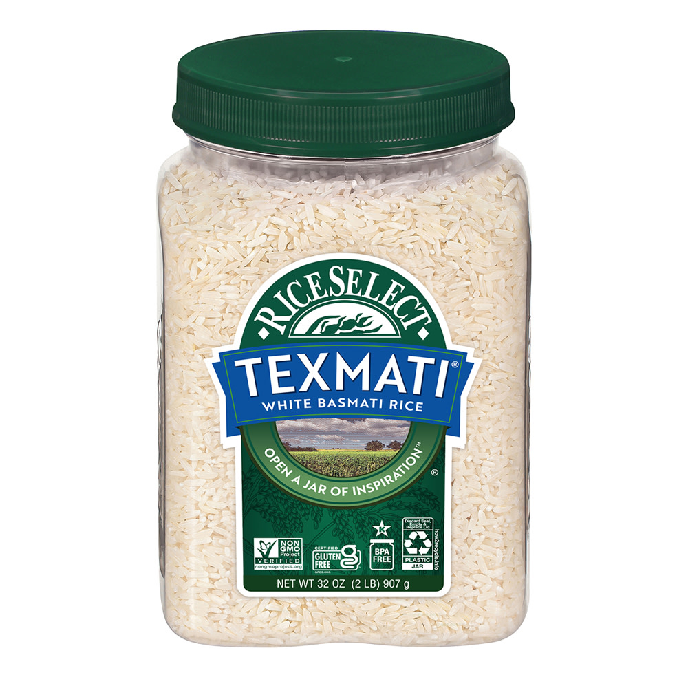 Texmati White Rice 32 Oz Jar Nassau Candy