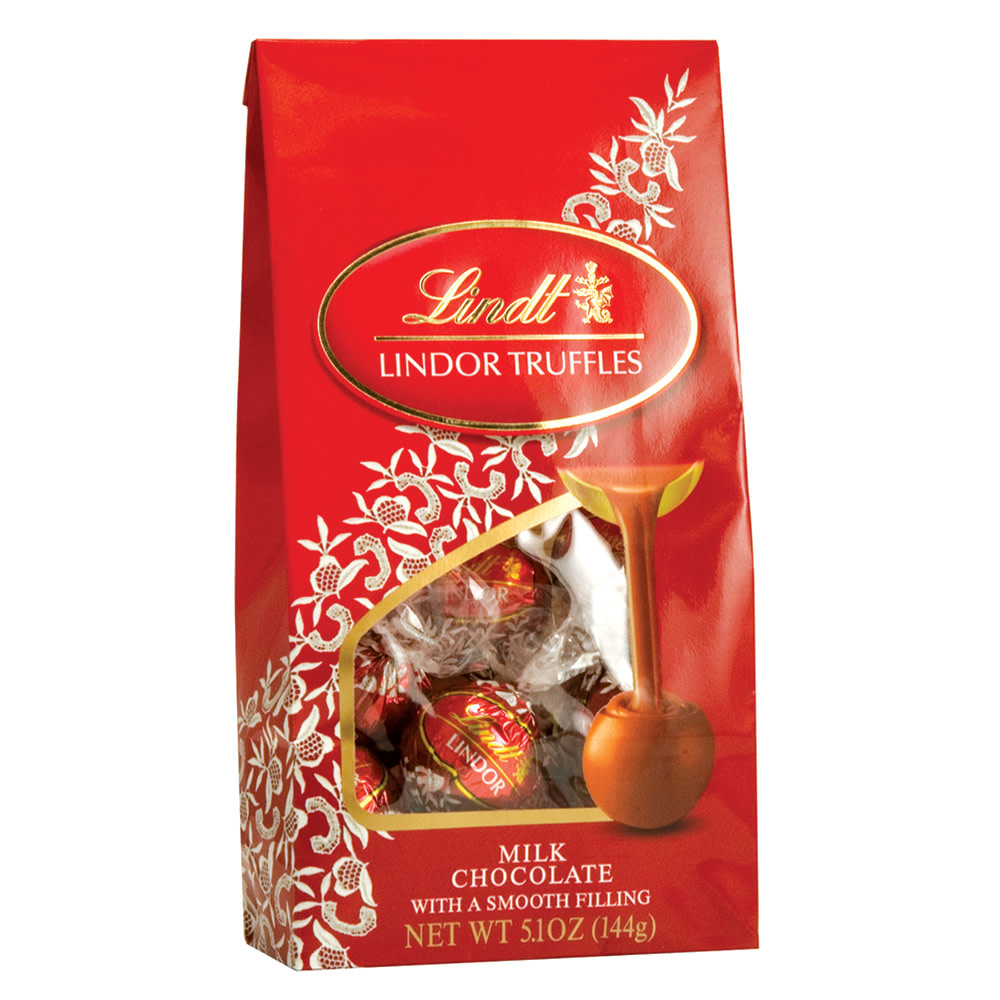 Lindt Lindor Milk Chocolate Truffles 51 Oz Bag Nassau Candy 6028