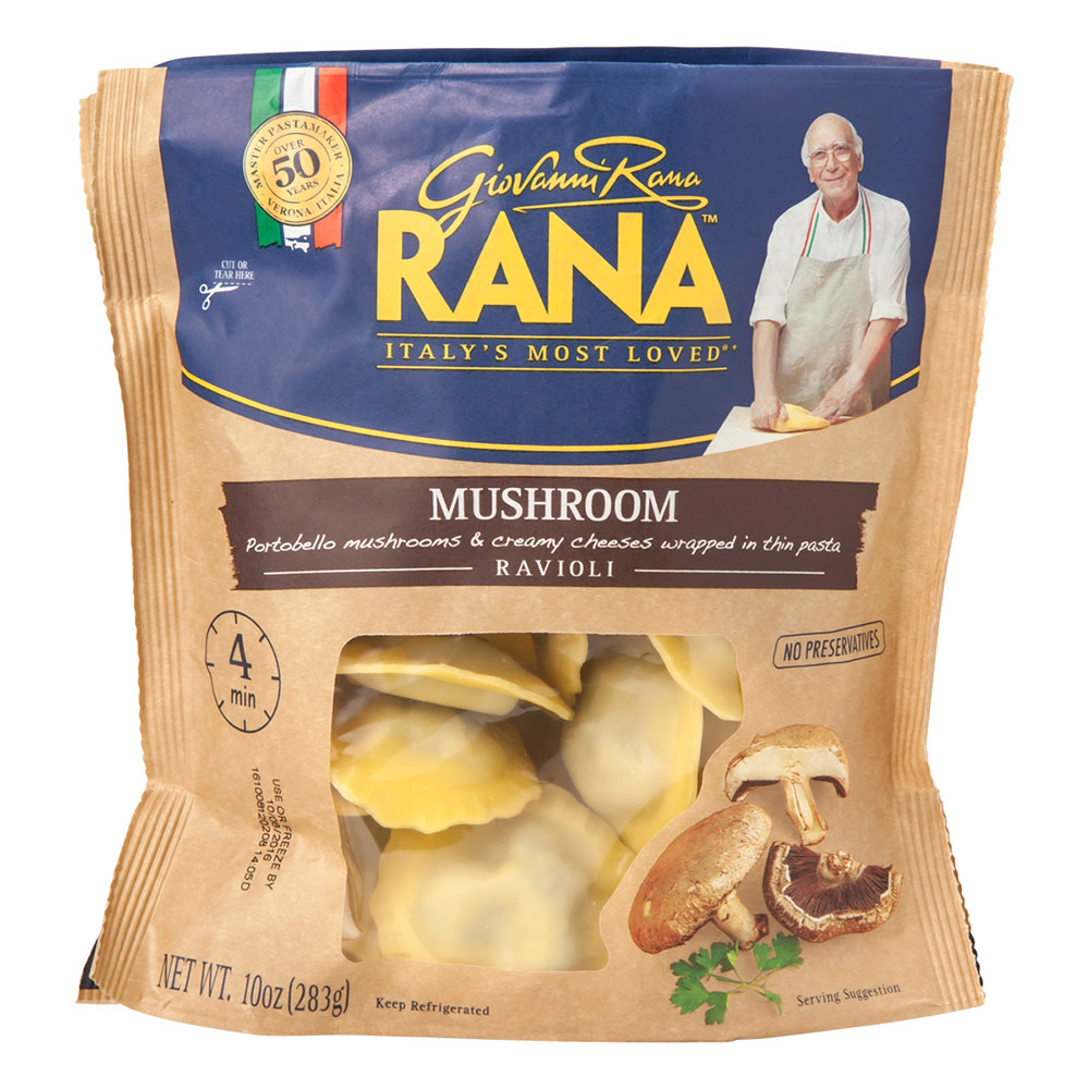 Rana Mushroom Ravioli 10 Oz Pouch Nassau Candy